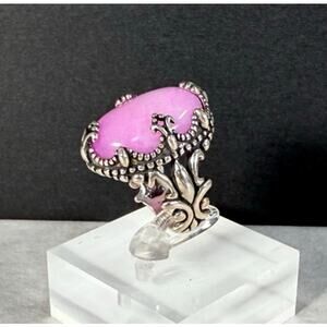 Carolyn Pollack Sterling Silver Oval Phosphosiderite Ring Size 7